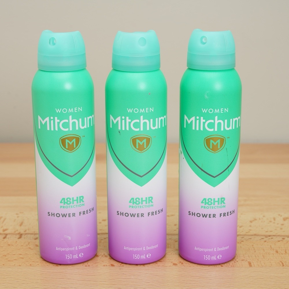 3 Mitchum Women's Antiperspirant Deodorant Spray - Shower Fresh 150mL